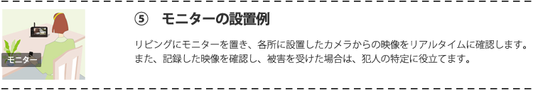 車庫付近のカメラ